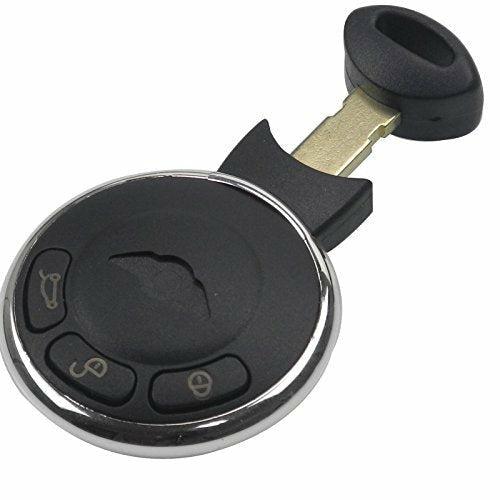 PHONILLICO Car Key Replacement For BMW Mini Cooper S One D Clubman Countryman Flip Keychain with 3 Buttons Blade