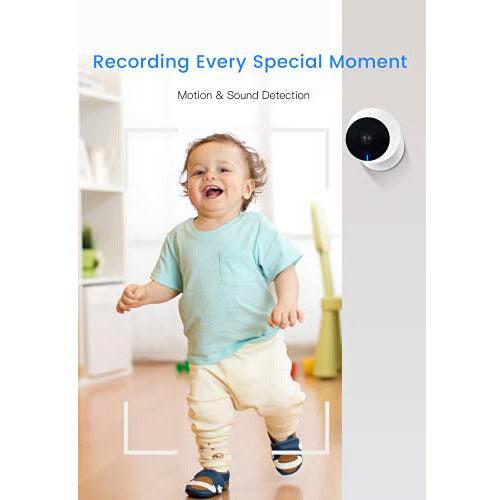WiFi Baby Camera Monitor Laxihub Dog/Pet/Cat/Indoor Camera with App, Home Camera 1080P Night Vision 2-Way Audio Works with Alexa & Google Assistant 3