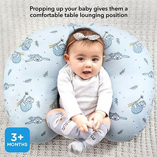 Nuby Nursing Pillow With Removable Cover, Dog Print Design, Suitable For Babies Aged 0 Months Plus, Tummy Time Pillow 4