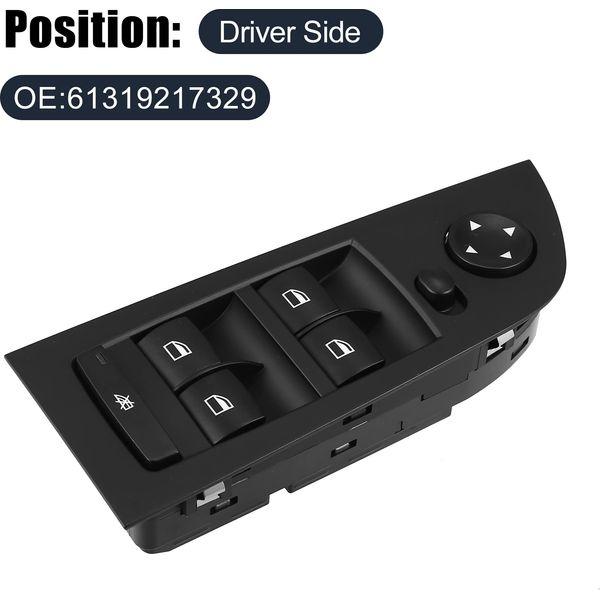X AUTOHAUX 61319217329 Car Master Power Window Switch Driver Side Black 2