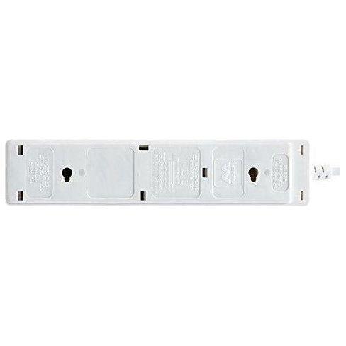 Masterplug Four Socket Power Surge Protected Extension Lead - 4 Metres - White 4