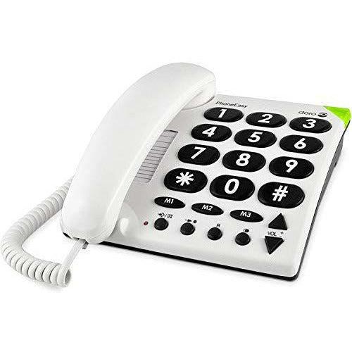 Doro PhoneEasy 311c Big Button Corded Telephone for Seniors (White) 4
