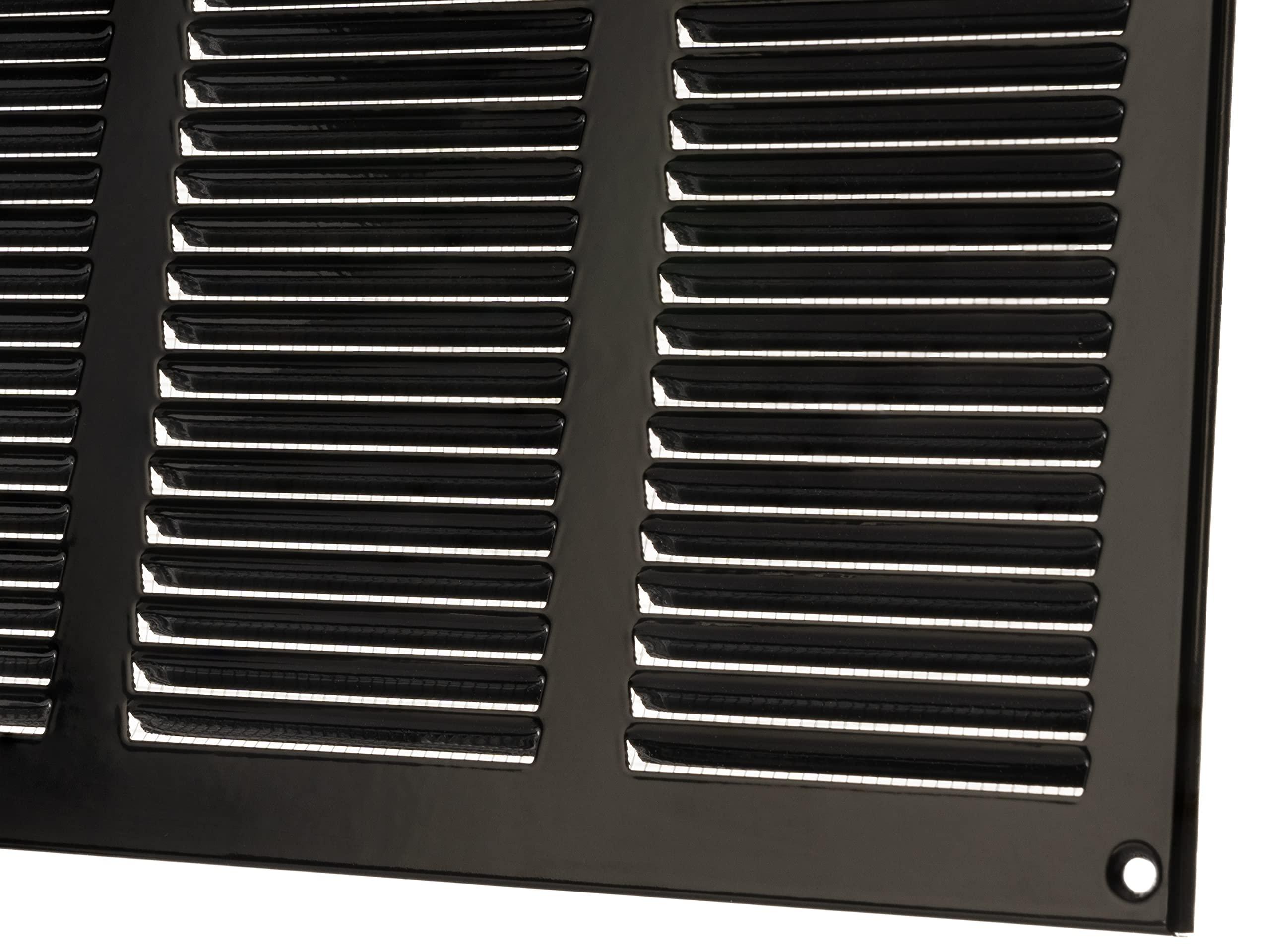 LIRAST 500x400mm Vent Cover Brown - 20x16 inch Wall Vent Cover with Insect Mesh - Ceiling Soffit Vents - External Vent Cover - Metal Ventilation Grilles - Air Vent Covers for Walls 3