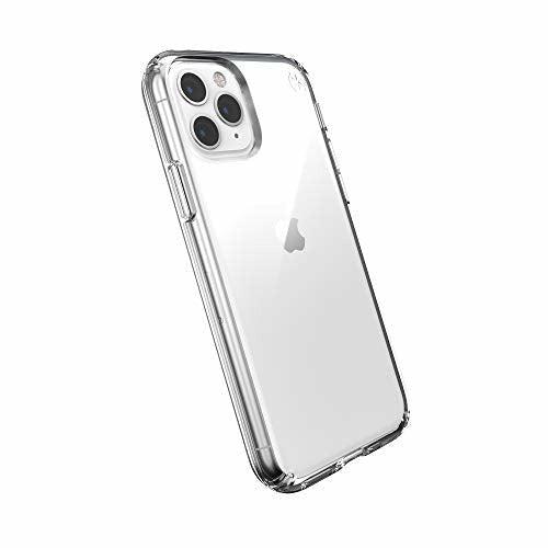 Speck iPhone 11 Pro Case - Presidio Stay Clear - Ultra-Slim Protective Anti-Scratch Hard Cover Compatible with Qi Wireless Charging - Clear 0