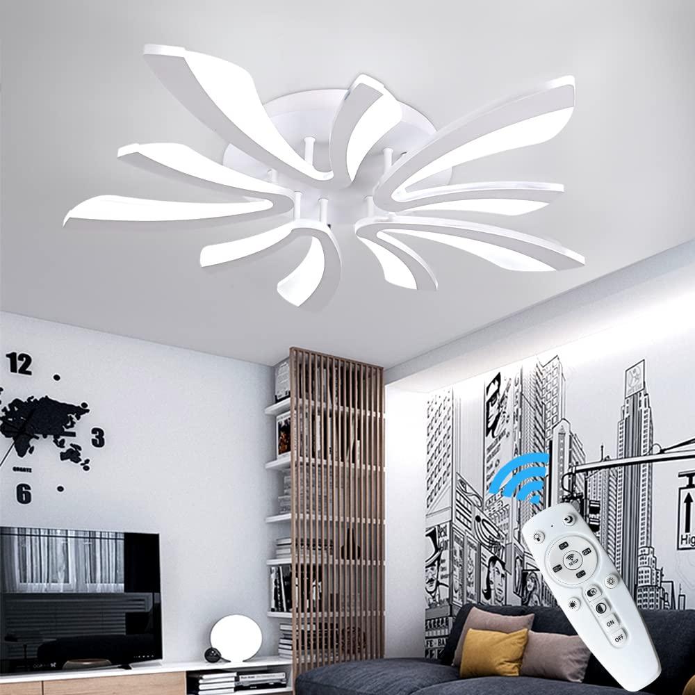 GreeLustr LED Ceiling Lights with Remote Control, Acrylic Modern Dimmable Led Pendant Lamp Panel Lighting Geometric Design Lamp for Living Room Kitchen Bedroom Corridor