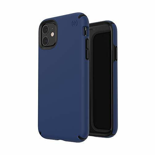 Speck iPhone 11 Case - Presidio Pro - Protective Thin Slim Soft Touch Finish Grip Anti Scratch Dual-Layer Protective Cover - Coastal Blue/Black 3