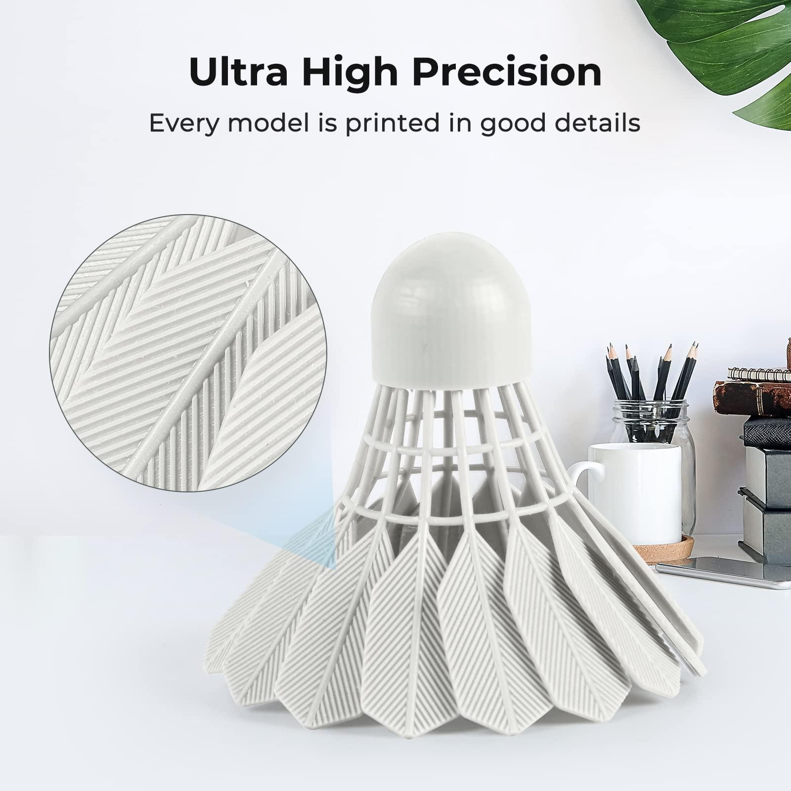 Creality 3D Printer Resin 405nm UV Curing Resin with High Precision Low Odor Quick Curing Standard Photopolymer Resin for LCD 3D Printers White 1kg 1