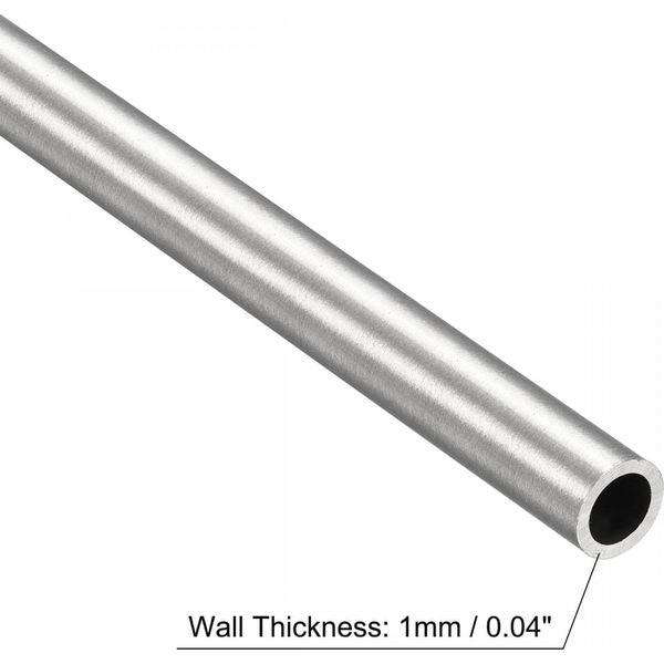 sourcing map 316 Stainless Steel Tube, 6mm OD 1mm Wall Thickness 250mm Length Pipe 3 Pcs 2