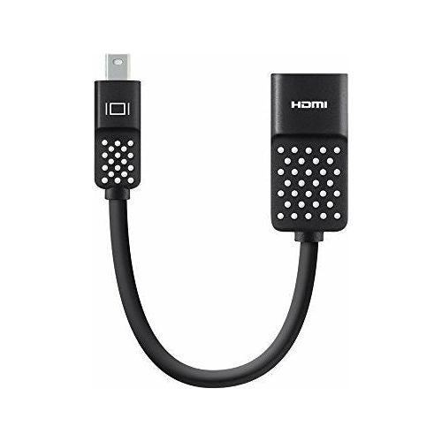 Belkin Mini Display Port to HDMI Adapter 4K (Compatible for Macbook Air, Macbook Pro and Other Mini-DP Enabled Devices) - Black 0