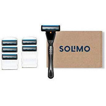 Amazon Brand - Solimo Men 5 Blade Razor + 6 Refills 0