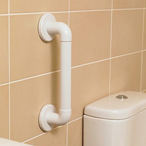 Homecraft Moulded Fluted Grab Rail 30.5cm, Textured White PVC, Grab Bar with Ridges for Shower & Bath, for Disabled, Injured, or Post-Op, Bathroom Safety Aid (Eligible for VAT relief in the UK) 2