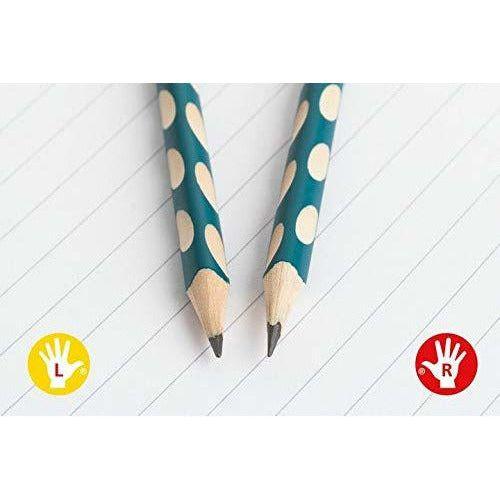 Handwriting Pencil - STABILO EASYgraph S HB Left Handed Blue Blister of 2 2