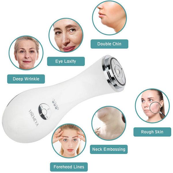 Mini HIFU Face Lifting Machine EMS RF LED Photon Skin Tightening Machine Ultrasonic Facial Massager Machine Professional Wrinkle Remove Skin Rejuvenation Anti Aging Device 3