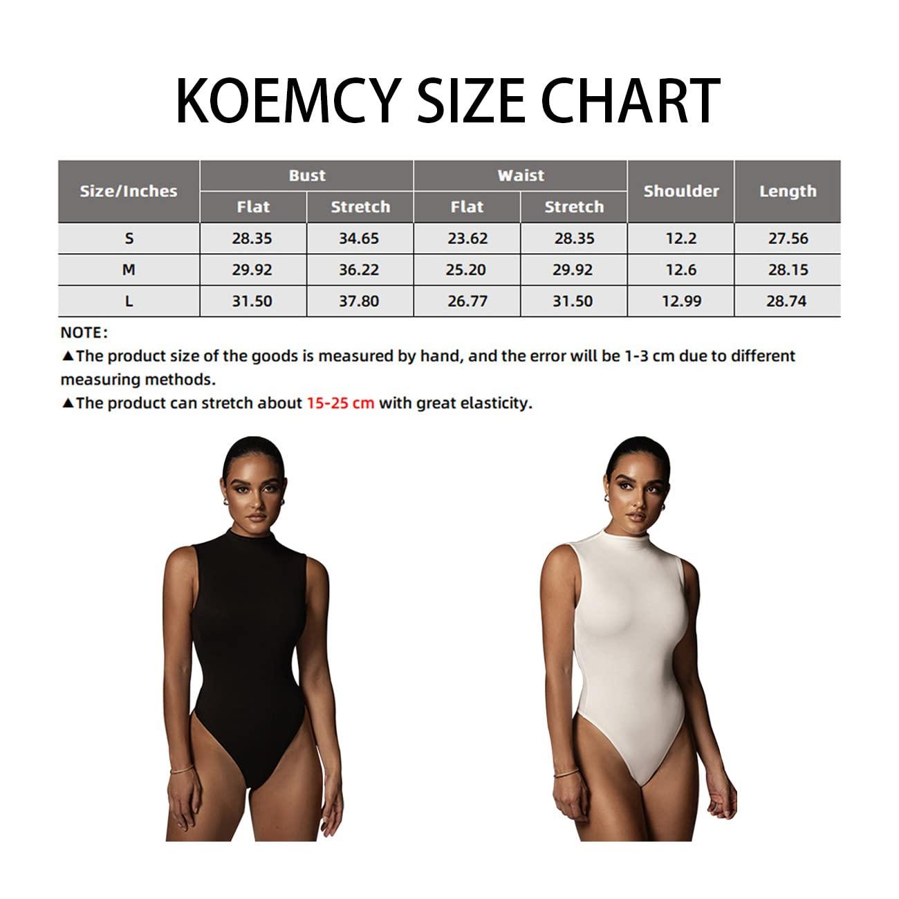 KOEMCY Bodysuit for Women Sexy Sleeveless Half Turtleneck Bodysuit Slim Fit Stretchy Casual Jumpsuit Leotard Tops (Black,L) 1