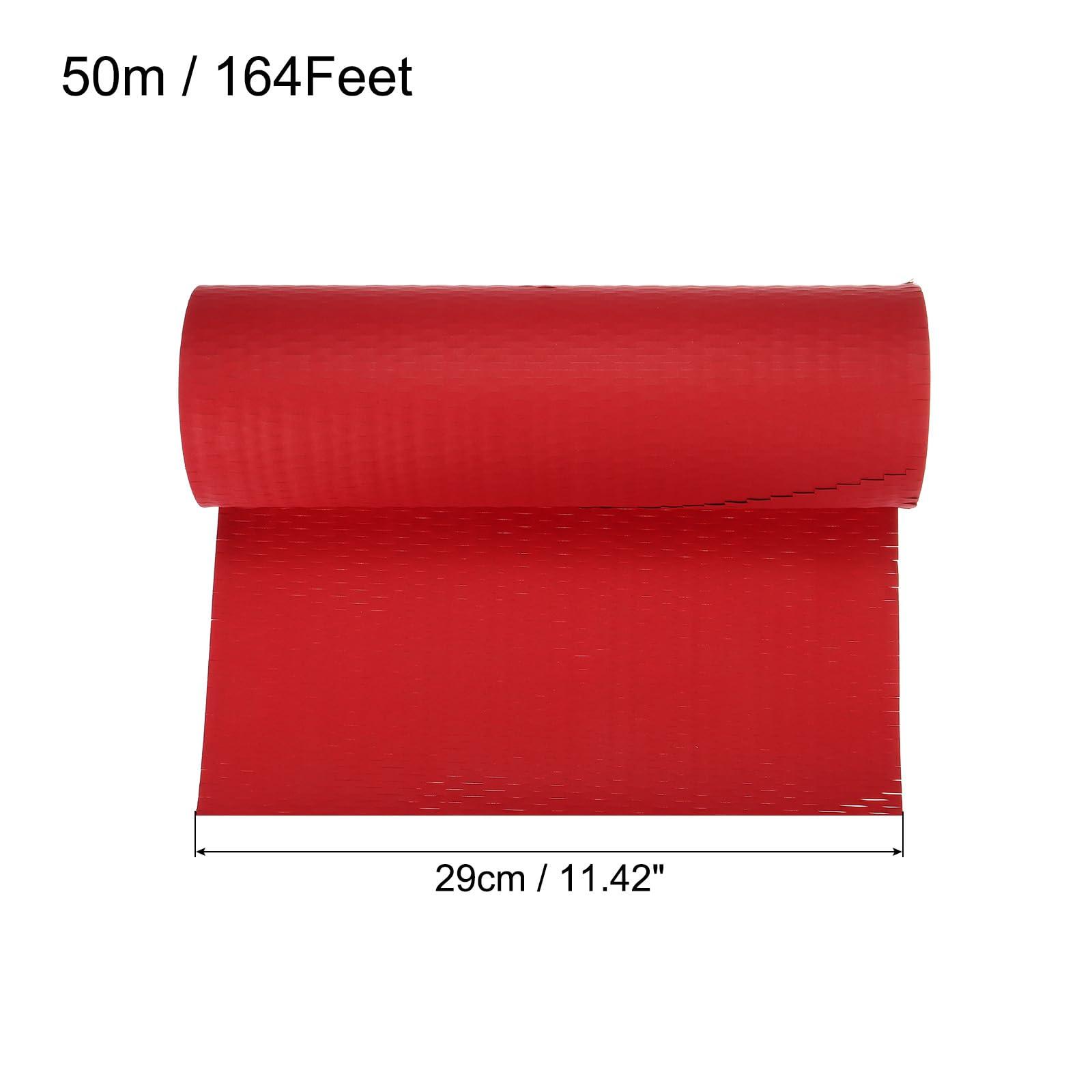 sourcing map Honeycomb Packing Paper 11.5 Inch x 164 Feet Cushioning Wrap Rolls Packing Paper for Moving Shipping Packaging Gifts Red 1