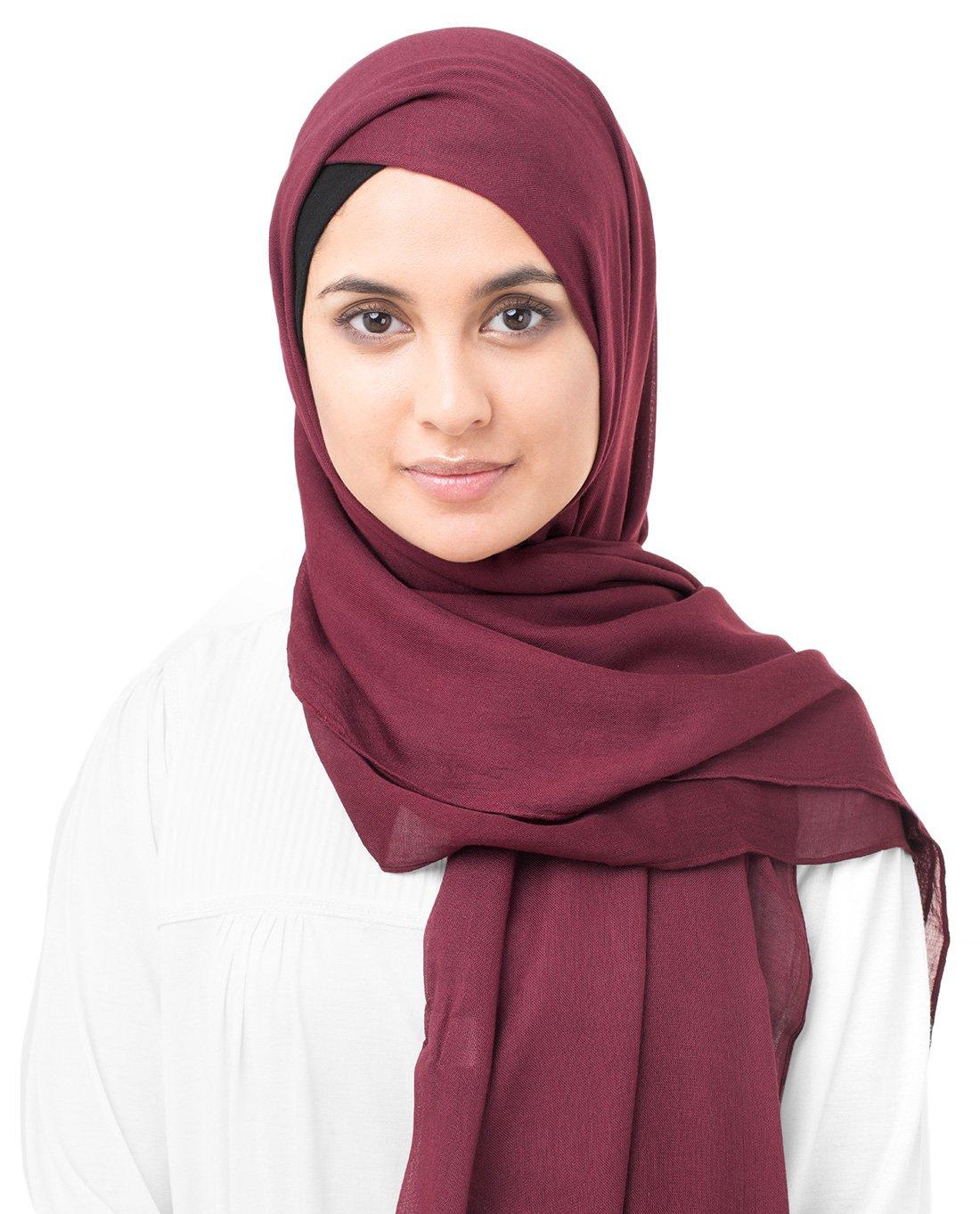 InEssence© Rumba Red Viscose Woven Scarf Women Girls Wrap Large Size Hijab 0