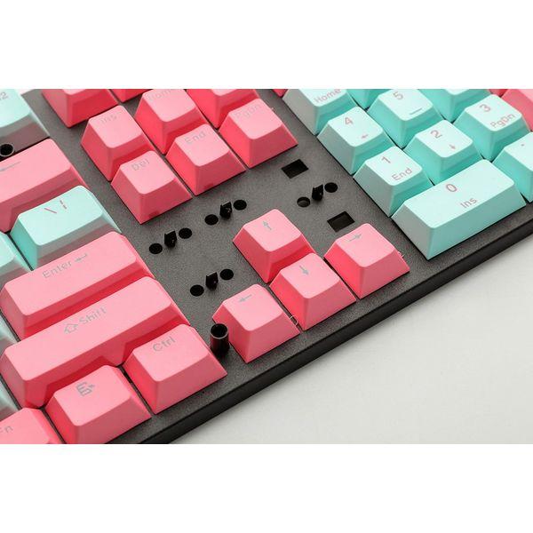 HK Gaming Doubleshot PBT Keycaps - Cherry Profile - Thick PBT Keysets For Mechanical Keyboard | ANSI US International (108 Keys, Miami) 4