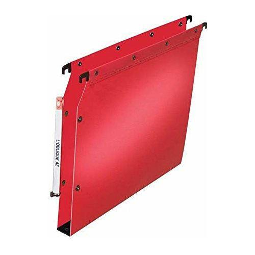 Elba Ultimate Polypropylene Lateral Suspension Files, A4 Size, 30 mm Base - Red, Pack of 25 0