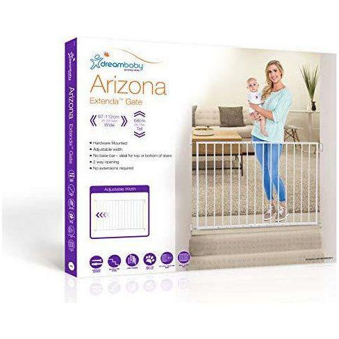 Dreambaby Arizona Safety Extenda-Gate (Fits 68-112 cm), White 3