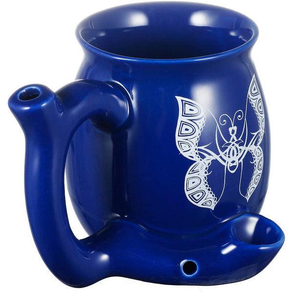 NC KTF Roast & Toast Coffee Mug with Pipe Fashion Craft, 400ml Blue Color Unique Picture 2