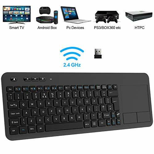 Wireless Keyboard, TedGem 2.4G Wireless Keyboard with Touchpad 0