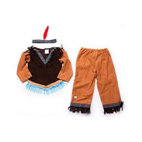 Folat - 3 Pieces Native American Costume For Children - Size: S 1