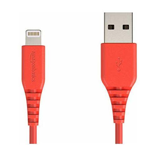Amazon Basics Lightning to USB A Cable for iPhone and iPad - MFi Certified - 10 Feet (3 Meters) - Red 0