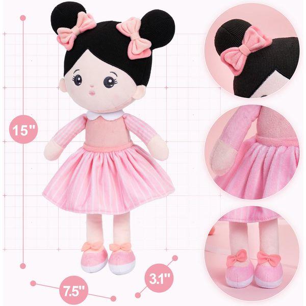 Starpony OUOZZZ Baby Dolls For Girls,Rag Doll,Newborn Gift,Rag Dolls For Girls Age 1 2 3 4,Soft, Comfortable And Safe Toys,12.6'',With Bottle And Nipple 2
