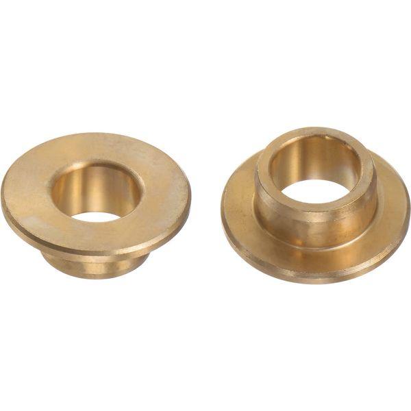 sourcing map 2pcs Flange Bearing Sleeve 10mm Bore 14mm OD 8mm Length 2mm Flange Thickness Bronze Bushing Self-Lubricating Bushings Sleeve for Industrial Equipment 0