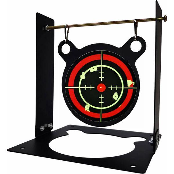 Indoor & Outdoor Shooting Metal Plinking Targets 4inch/10cm with Splatter Targets for Airsfot BB Gun Water Canon Slingshot Clay Ball