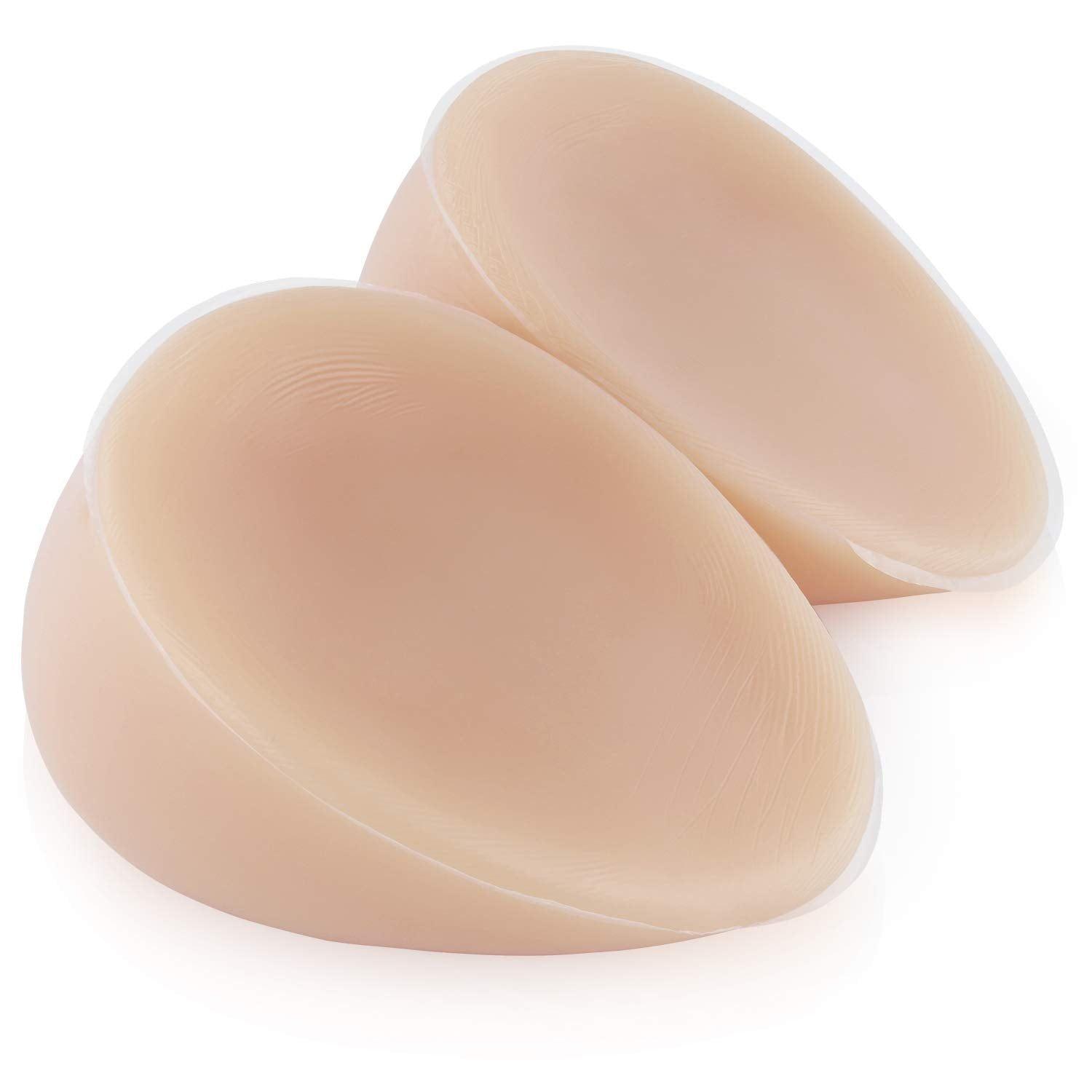 Vollence B Cup Silicone Breast Forms Fake Boobs Concave Bra Pad Mastectomy Transgender Cosplay Crossdresser- Suntan 2