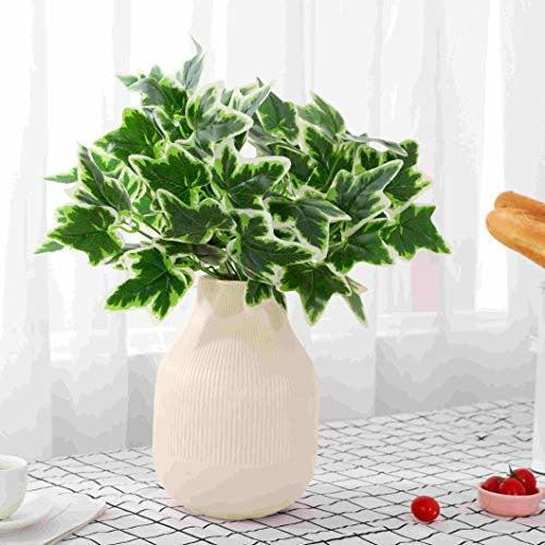 Lackingone 6 Pack Artificial Plants Leaves For Grass Wall Backdrop For Home Garden Backyard Office Hanging Baskets Wedding Indoor 2