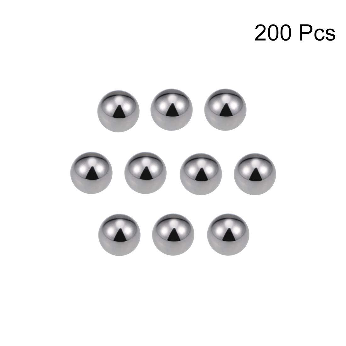 sourcing map 8mm Carbon Steel Bearing Balls Precision Balls 200pcs 2