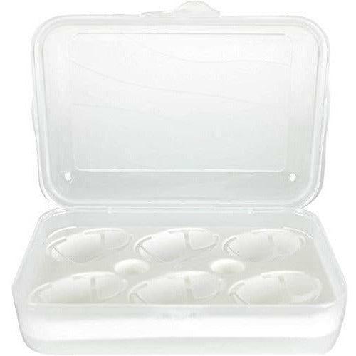 Rotho, Fun, Transport box for 6 eggs, Plastic (PP) BPA-free, transparent, 20,0 x 14,0 x 6,0 cm 1