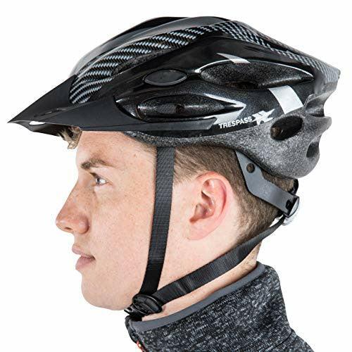 Trespass Crankster, Black, L/XL, Adjustable Cycle Safety Helmet with Ventilation, Large / X-Large, Black 0