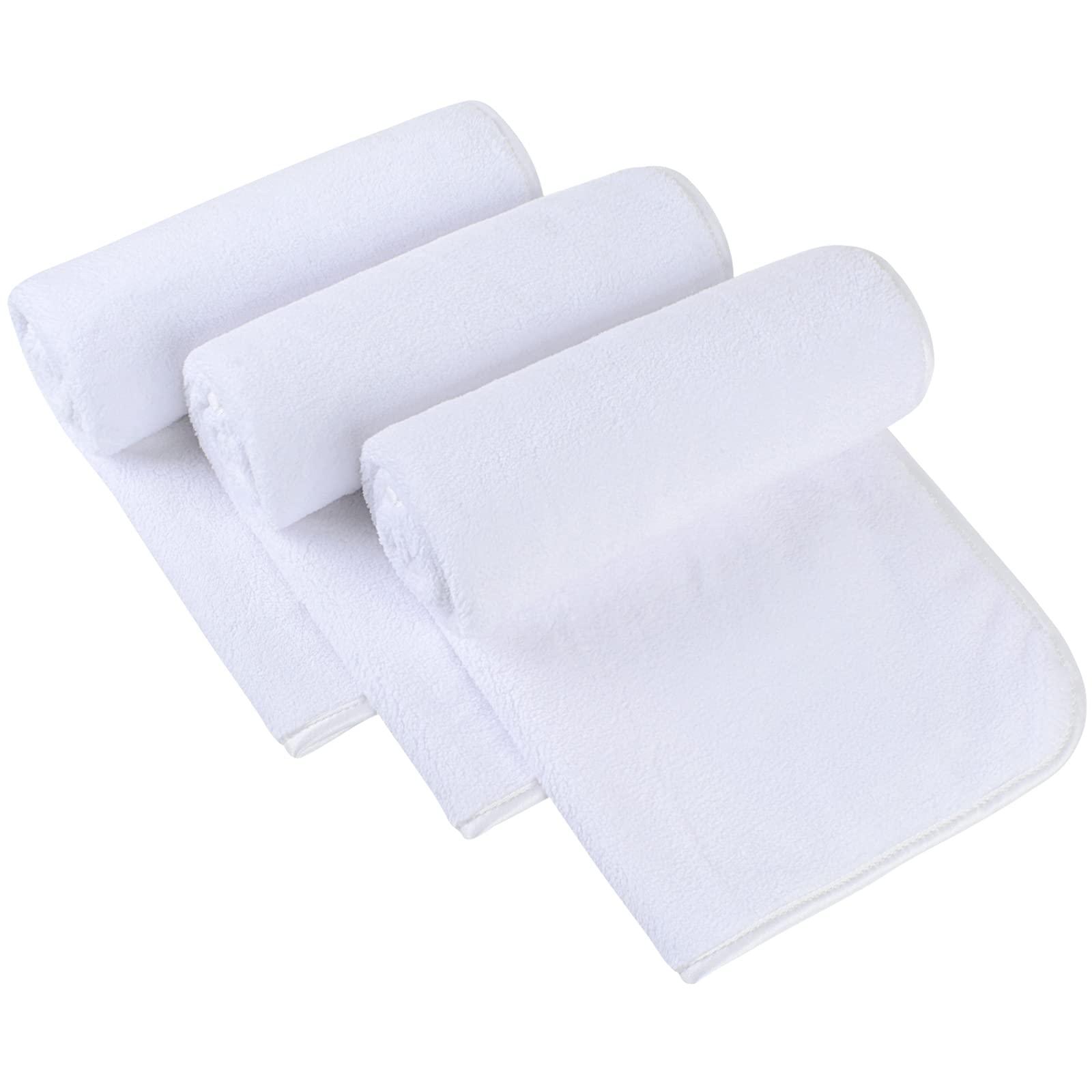 SINLAND Microfiber Hand Towel for Bathroom Super Soft Makeup Remover Cloth Washcloth for Home Spa Sports Face Cleansing Towel 40cm x 76cm 3 Pack