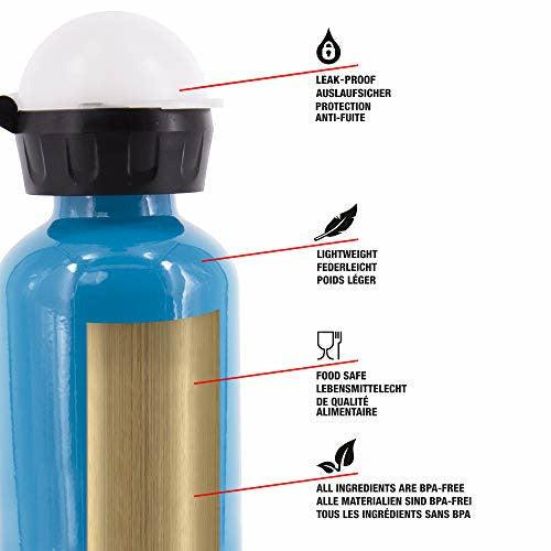 SIGG Turquoise Children's Drinking Bottle (0.4 L), Non-toxic Kids Water Bottle with Non-spill Lid, Lightweight Children's Bottle Made of Aluminium 2