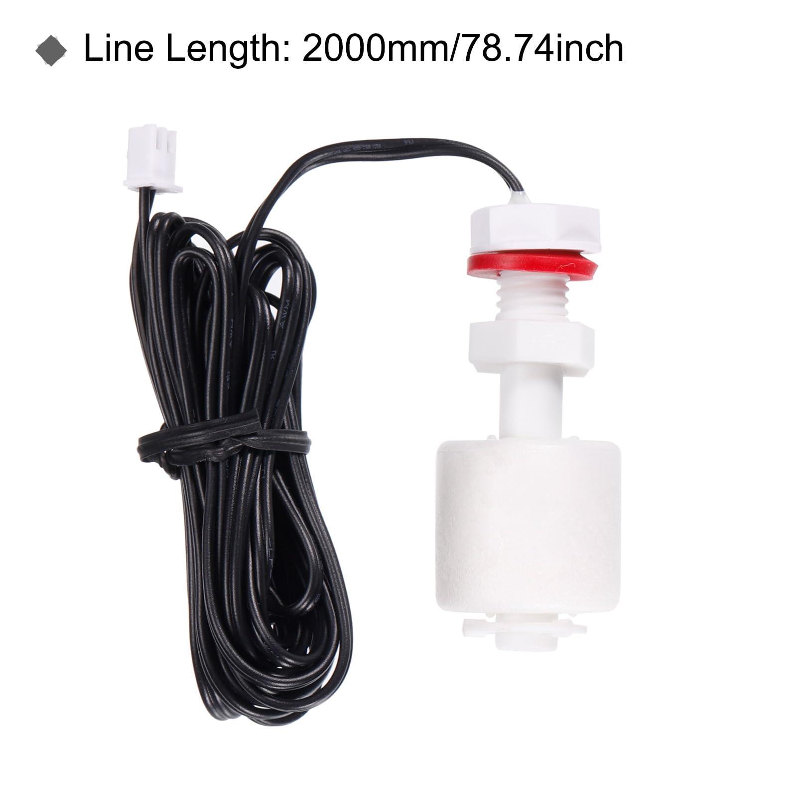 sourcing map Ice Thickness Float Switch HZB50A-60-80 Water Level Sensor Float 2m Line Length 1