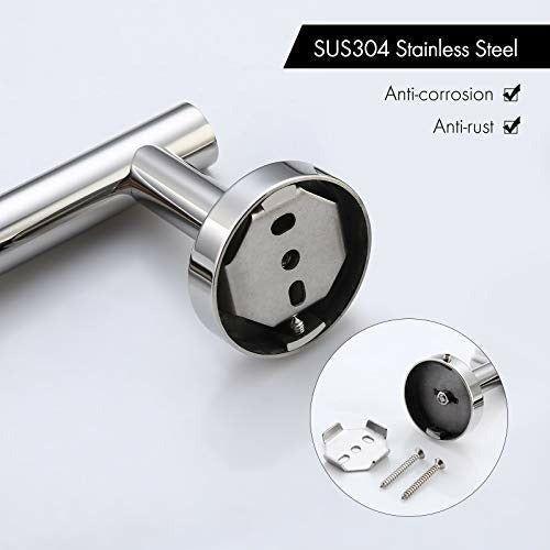KES Chrome Toilet Roll Holder Stainless Steel Toilet Paper Holder Tissue Dispenser for Bathroom and Kitchen Contemporary Style Wall Mounted Polished Steel, A2175S12 4