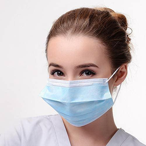 V-TAC Face Masks with Ear Loop Disposable Type (Medical) Non-Woven, 3-Layer, Internal Point 50 Pieces Per Box (UK Stocks Available) 1