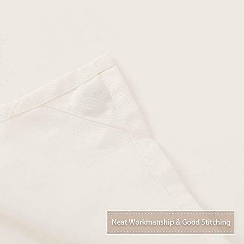 Hotel Quality 100% Waterproof Fabric Shower Curtain or Liner with Magnets for Bathroom, Ivory, 72 x 84 inches 4