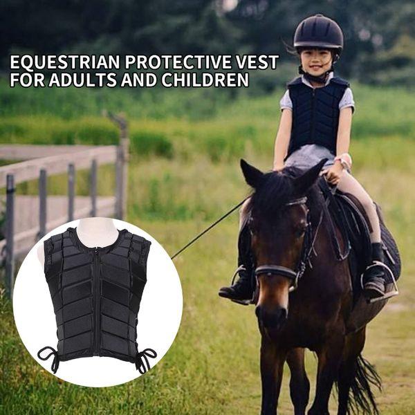 MOVKZACV Horse Riding Vest,Equestrian Vest, Safety Equestrian Horse Riding Training Vest Protective Body Protector Gear Various size, for Kids Adult(size:CL) 1