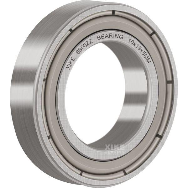 XIKE 2 pcs 6809ZZ Ball Bearings 45x58x7mm, Pre-Lubricated and Bearing Steel & Double Metal Seals,6809-2Z Deep Groove Ball Bearing with Shields 3