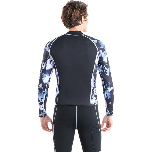 LayaTone Wetsuit Top Jacket Mens Womens Optional Neoprene/Lycra Sleeve 3mm Neoprene Front Zipper Wetsuits Tops for Surfing Diving Snorkeling Kayaking 4