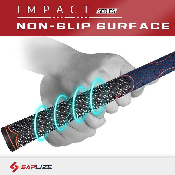 SAPLIZE 13 Golf Grips, Standard, Multi-compound Hybrid Golf Club Grips, Dark Blue Color 2