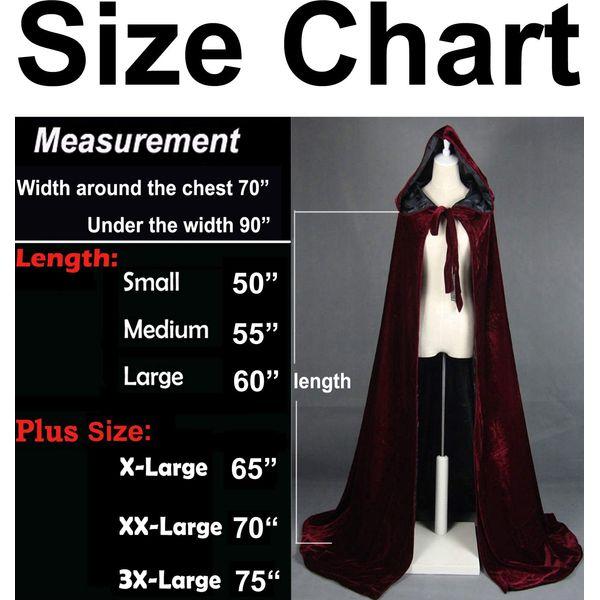 LuckyMjmy Velvet Medieval Wedding Cape Cloak Lined with Satin lining (Medium, Red) 3