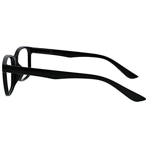 The Reading Glasses Company Black Readers Large Designer Style Mens Spring Hinges R83-1 +3.50 2