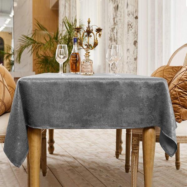 BALCONY & FALCON Rectangle Shiny Faux Linen Table Cloth, Washable Table Cover for Kitchen Dinning Tabletop Buffet Decoration, Wipeable Table Protector, Large Oblong Tablecloths 1