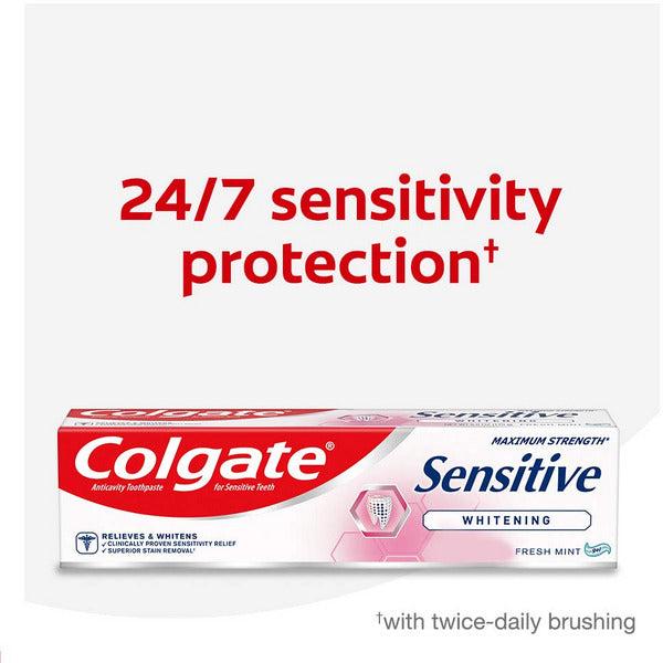 Colgate Sensitive Maximum Strength Whitening Toothpaste - 6 ounce (3 Pack) 1
