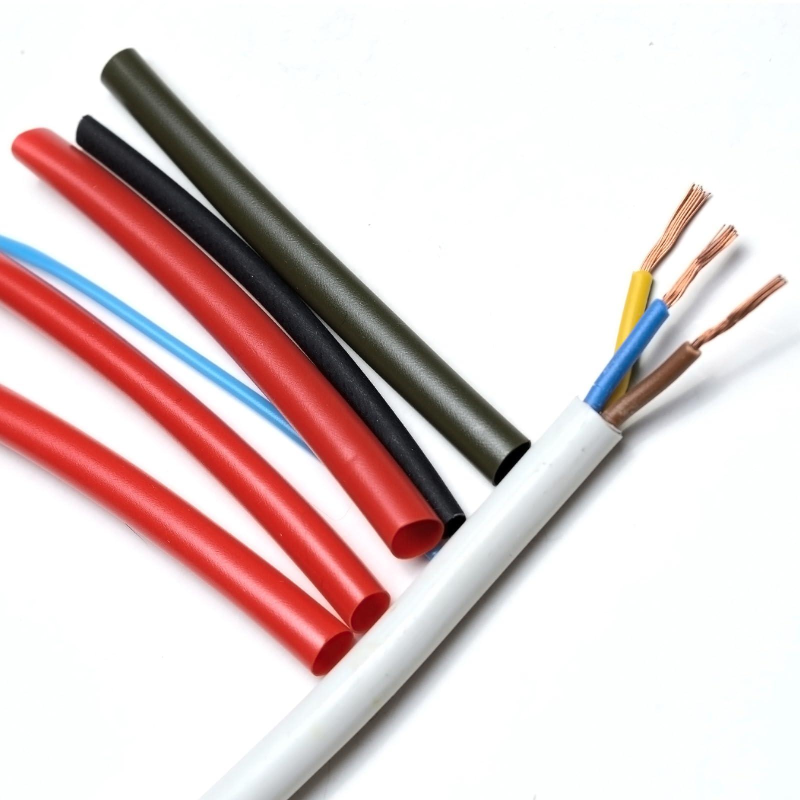 sourcing map 300pcs Heat Shrink Tubing Kit 3:1 Dual Wall Adhesive Heat Shrink Tube 1/8" 3/16" 1/4" 3/8" for Electrical Cable Wire Wrap 5 Size 4